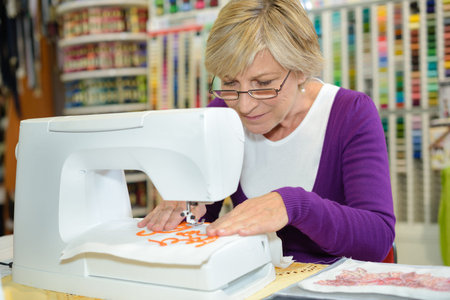 doing some fine detailsの写真素材