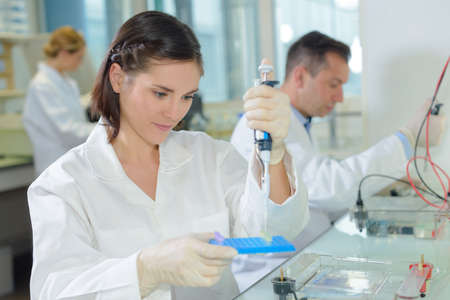 searching for new medicineの写真素材