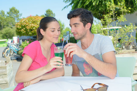 couple having a drink