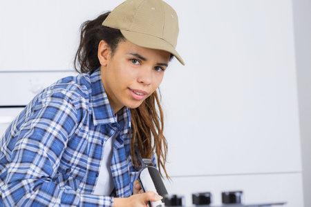 female skilled workerの写真素材