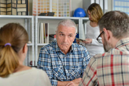 unhappy serviceの写真素材