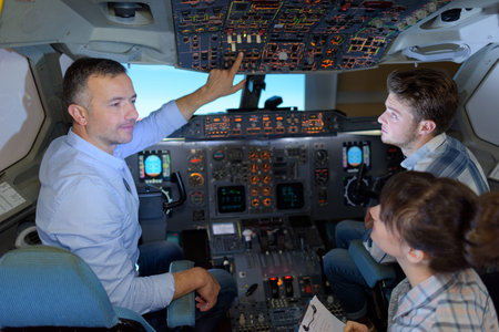 inside the cockpit