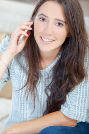 woman on phoneの写真素材