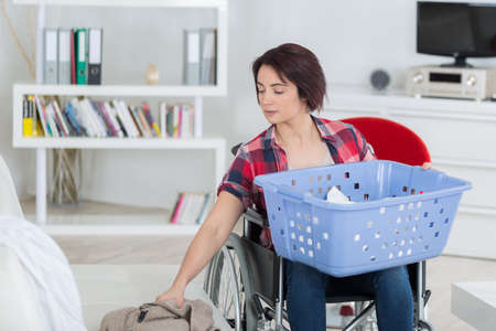 loneliness and handicap are not issues when you love lifeの写真素材