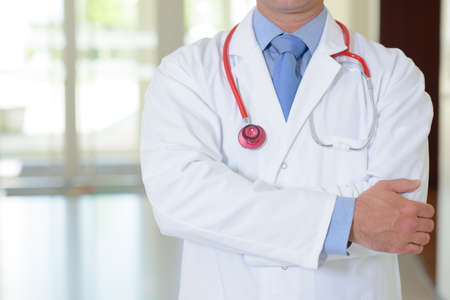 confident doctor posingの写真素材