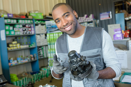 replacing the defective partの写真素材