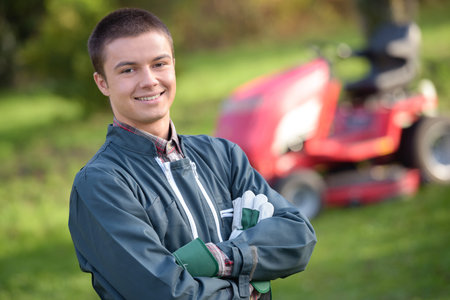 gardener confidently posing