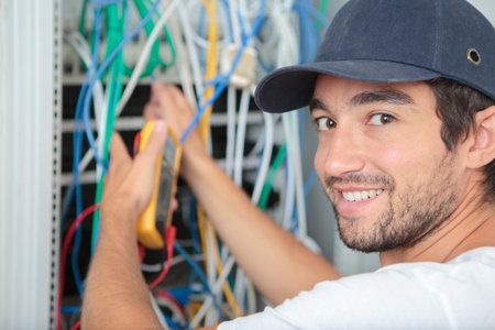 electrician at work