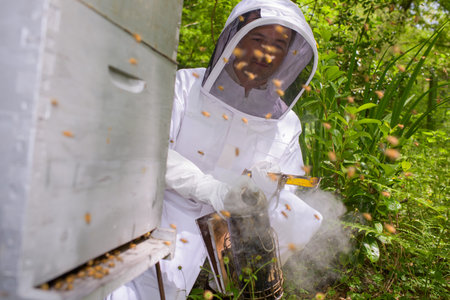 fuming the bees