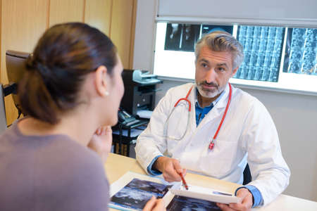 giving hope to the patientの写真素材