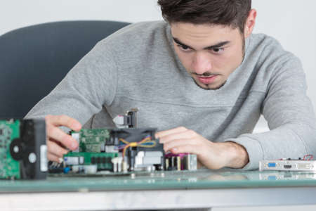 solving the circuit problemの写真素材