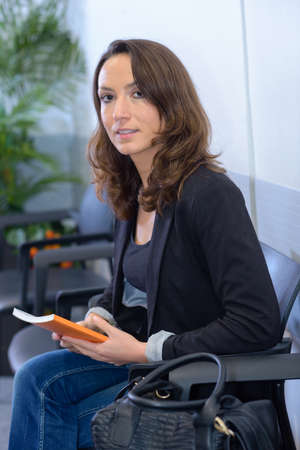 in the waiting roomの写真素材