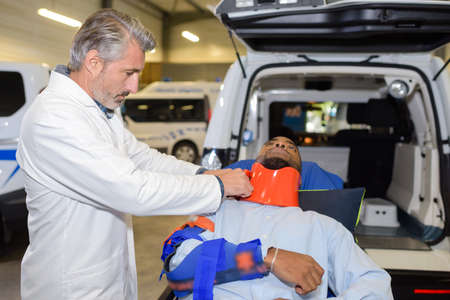 paramedics emergency drillの写真素材