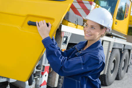 female truck driverの写真素材