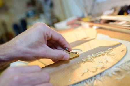 small wooden musical instrumentの写真素材