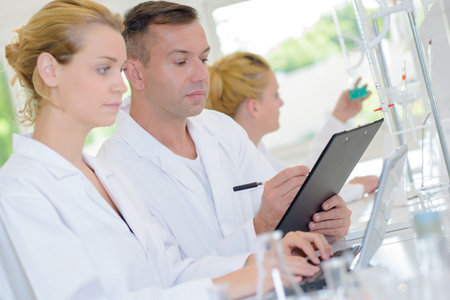 Workers in a laboratory
