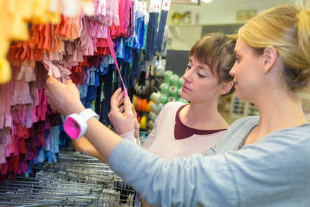 in the haberdashery storeの写真素材