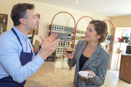 customer and vendorの写真素材