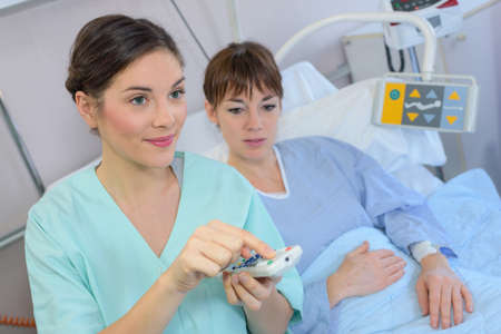 changing the channelの写真素材