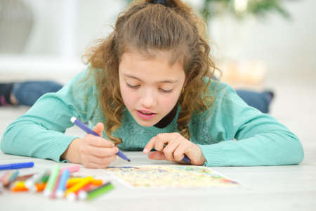 Creative little girlの写真素材