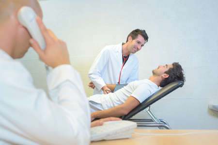 at the hospitalの写真素材