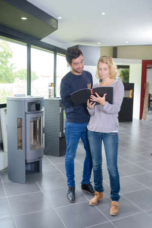 insert wood burnerの写真素材