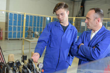 listening to the explanationの写真素材