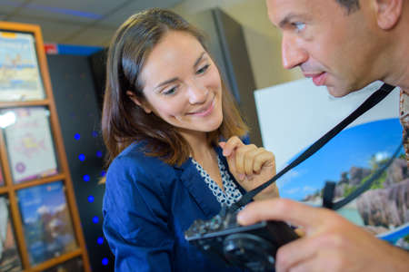 showing some picturesの写真素材