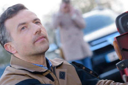 portrait of male worker