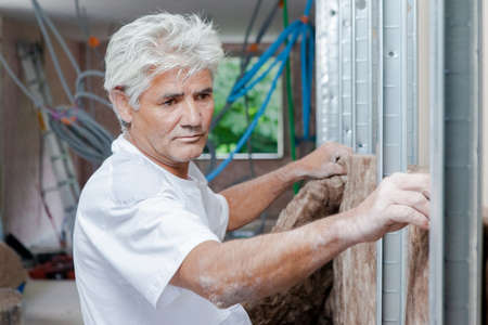 Insulating a new houseの写真素材