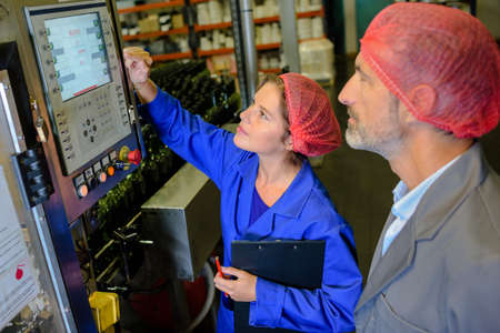 checking the monitorの写真素材