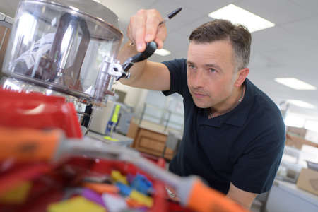 electrician at workの写真素材