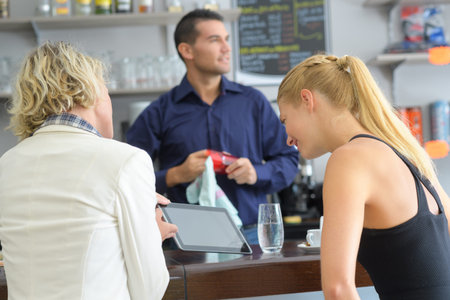 women in the bar
