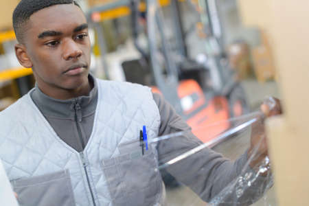 wrapping with plastic wrapの写真素材