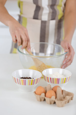 preparing a cakeの写真素材