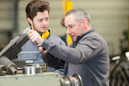 machinery repairman worker and apprenticeの写真素材