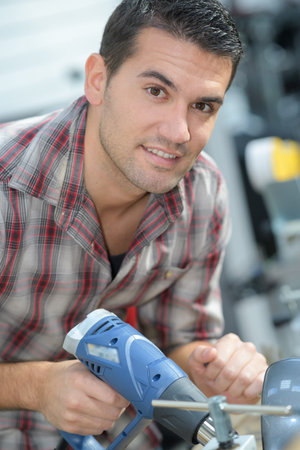 electrician on construction site