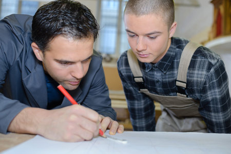 drawing the planの写真素材