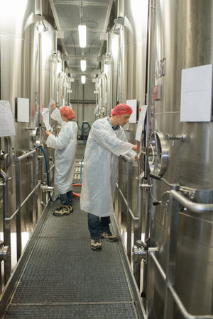 in the distillery factory