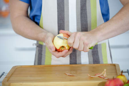 making apple pie tart seriesの写真素材