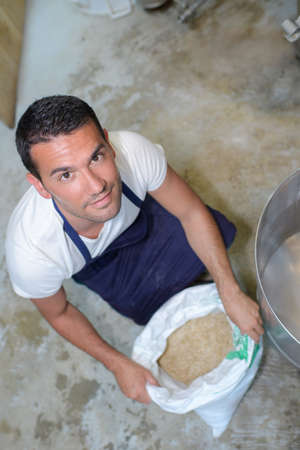 master brewer prepapres bareleyの写真素材