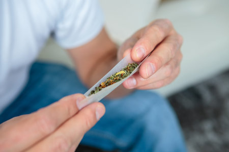 rolling a cigarette