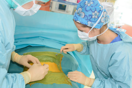 surgeons in operating room