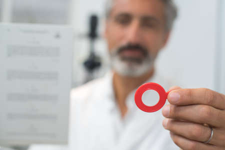 man with ringの写真素材