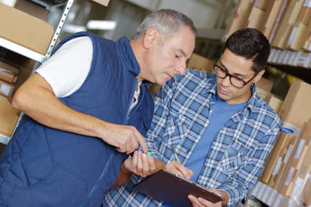 the new inventory workerの写真素材