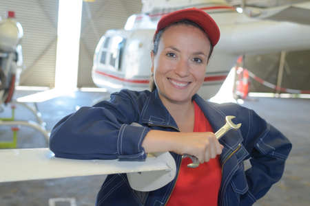 helicopter maintenance workerの写真素材