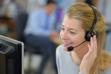 telemarketer having a conversation