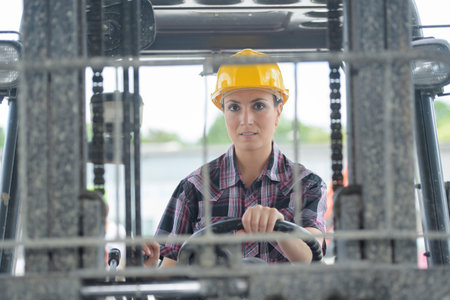 driving a forklift
