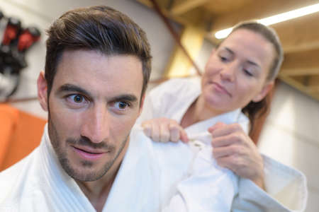 judo lessonの写真素材