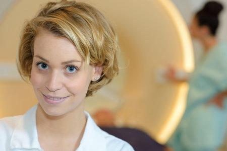 Portrait of female nurseの写真素材